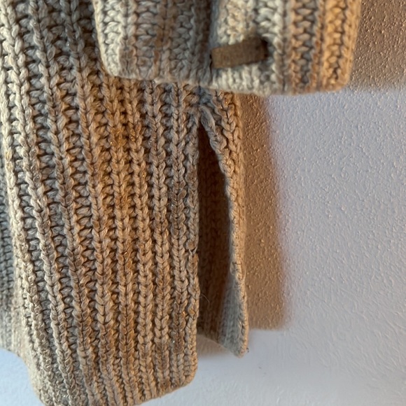 Dex | snake foil gold long sleeve sweater, Chunky knit, Beige w/sheen, Women’s L - Picture 4 of 11